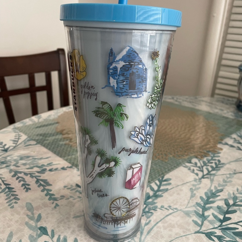 California Starbucks venti cold tumbler .
